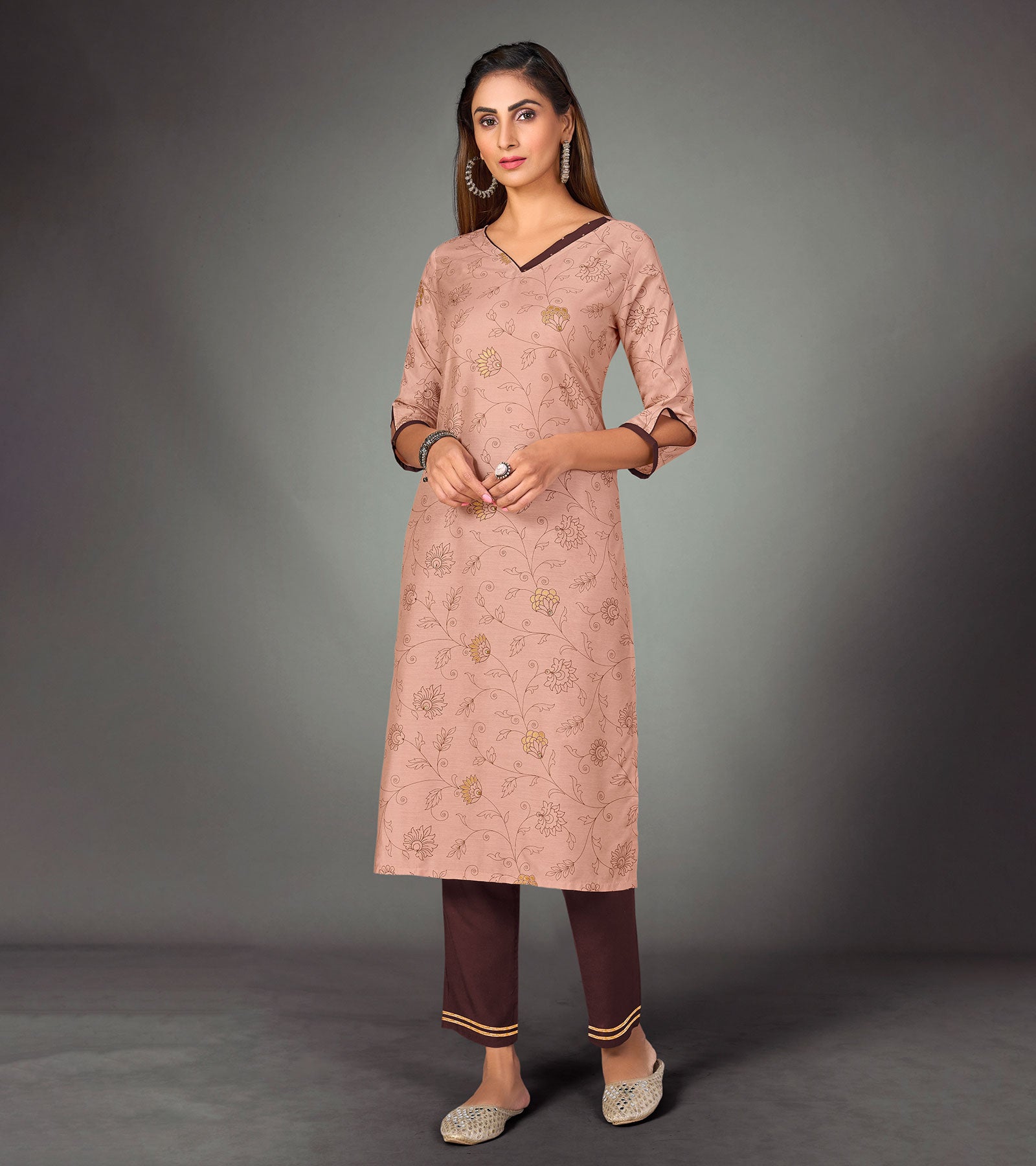Straight Kurti With Pant Pair at Rs 475/piece in Surat | ID: 22065203362